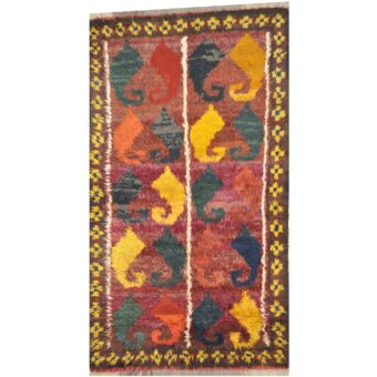 Turkish Hand-knotted Antique 1960s Anatolia Shag Wool Rug (4'6 x 7'10)