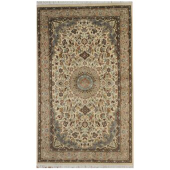 Indo-Pak Hand-knotted Tabriz Wool Rug (4'1 x 6'10)
