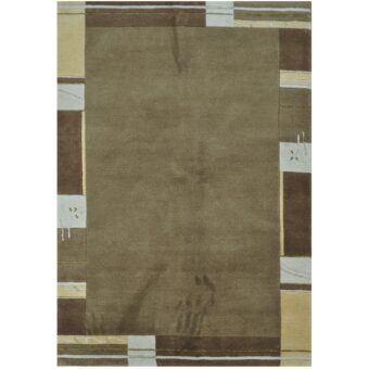 Indo Hand-knotted Tibetan Wool Rug (4' x 6')