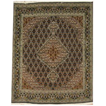 Persian Hand-knotted Tabriz Wool Rug (5' x 6'7)