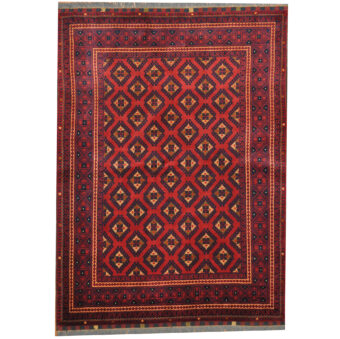 Afghan Hand-knotted Turkoman Wool Rug (5'1 x 7')