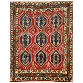 Persian Hand-knotted Bakhtiari Wool Rug (5' x 6')