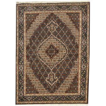 Persian Hand-knotted Tabriz Wool Rug (5' x 6'3)