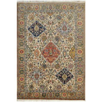 Turkish Hand-knotted Antique 1960s Anatolia Wool Rug (4'6 x 6'5)
