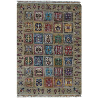 Afghan Hand-knotted Kazak Wool Rug (4' x 6')
