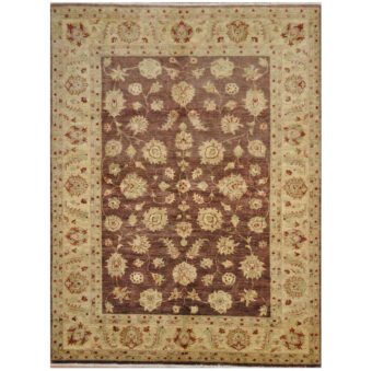 Afghan Hand-knotted Vegetable Dye Oushak Wool Rug (5'8 x 7'7)