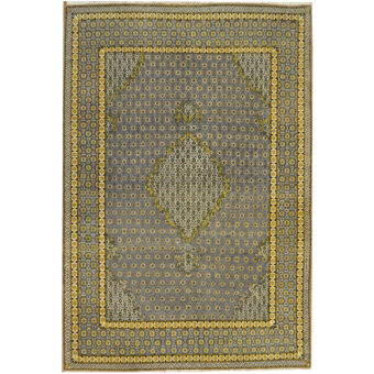 Persian Hand-knotted Antique 1920's Moud Wool Rug (4'8 x 6'9)