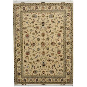 Persian Hand-knotted Tabriz Wool Rug (4'9 x 6'8)