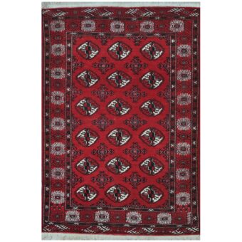 Persian Hand-knotted Turkoman Wool Rug (3'6 x 5'2)