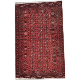 Afghan Hand-knotted Antique Turkoman Wool Rug (3'7 x 5'7)