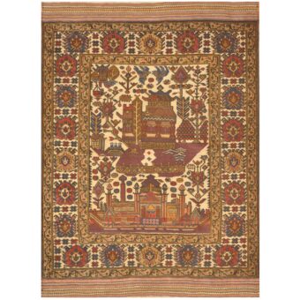 Afghan Hand-woven Soumak Wool Rug (4'4 x 5'9)