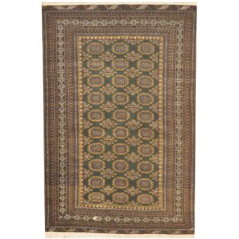Afghan Hand-knotted Turkoman Wool Rug (4' x 6')