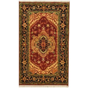 Indo Hand-Knotted Serapi Wool Rug (3' x 5')
