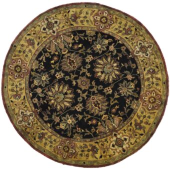 Indo Hand-Knotted Mahal Wool Rug (7' x 7')
