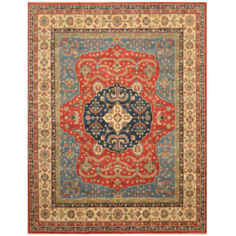 Afghan Hand-knotted Tribal Kazak Wool Rug (9'3 x 11'10)