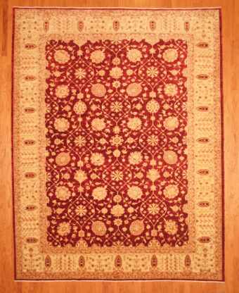 Afghan Hand-knotted Vegetable Dye (10' x 12'8)