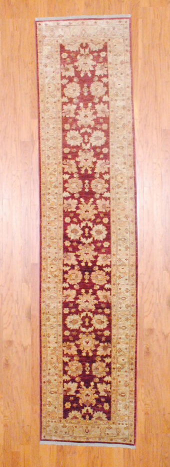 Afghan Hand-knotted Fine Vegetable Dye (2'8 x 11'5)