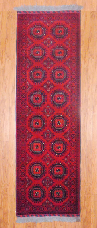 Afghan Hand-knotted Khal Mohammadi (3'1 x 9'8)