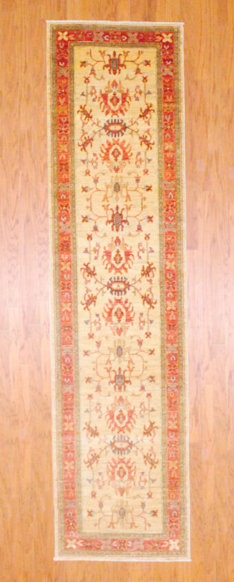 Afghan Hand-knotted Fine Vegetable Dye (2'9 x 10'10)
