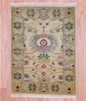 Indo Hand-knotted Oushak (2' x 2'10)