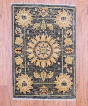 Afghan Hand-knotted Vegetable Dye (2'2 x 3'6)