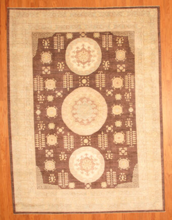 Afghan Hand-knotted Vegetable Dye (9' x 11'11)