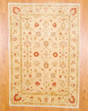 Afghan Hand-knotted Fine Vegetable Dye (5'5 x 7'11)