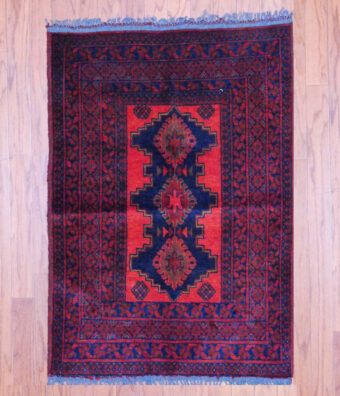 Afghan Hand-knotted Khal Mohammadi (2'8 x 3'9)