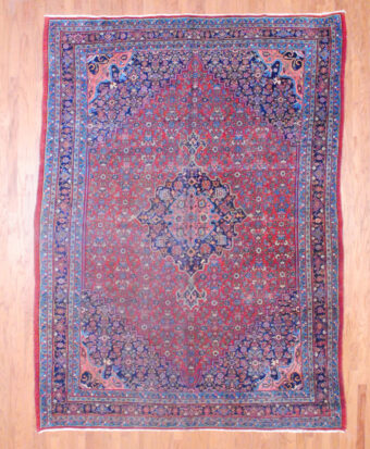 1910's Antique Persian Hand-knotted Bidjar (8'9 x 11'10)