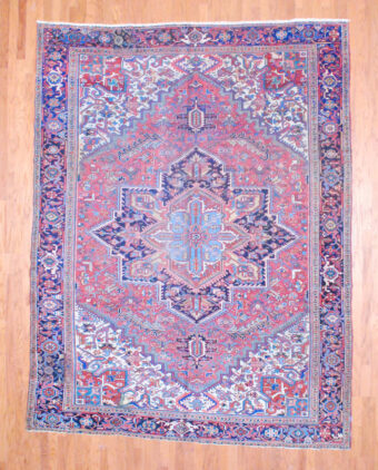 1920's Antique Persian Hand-knotted Heriz (9 x 12'2)