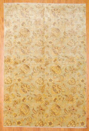 Indo Hand-knotted Fine Vegetable Dye (5'11 x 9')