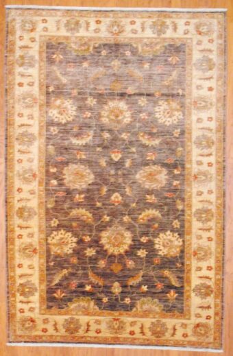 Indo Hand-knotted Fine Vegetable Dye (6'1 x 9'2)