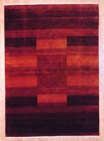 Indo Hand-knotted Gabbeh (4'8 x 6'7)