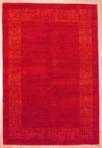 Indo Hand-knotted Gabbeh (4' x 6')