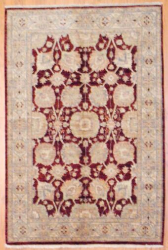 Afghan Hand-knotted Vegetable Dye (4' x 6')