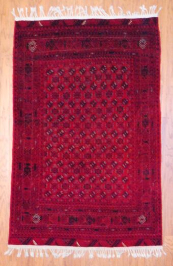 Afghan Hand-knotted Mouri (4' x 6')