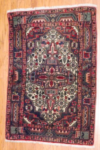 Pesian Hand-knotted Hamadan (3'4 x 4'10)