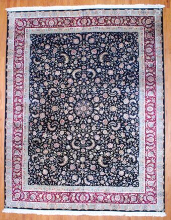 Sino Hand-knotted Tabriz with Silk (12' x 15')