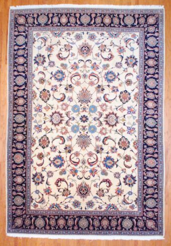 Persian Hand-knotted Fine Sarouk (9'10 x 14'5)