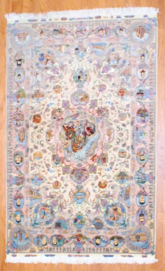 Persian Hand-knotted Fine Tabriz (6'4 x 10')