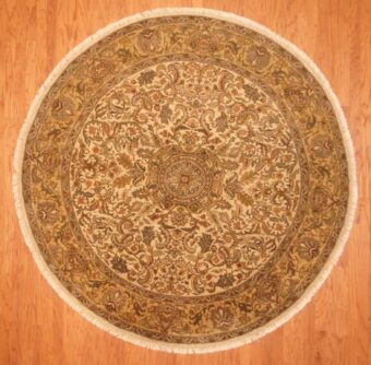 Indo Hand-knotted Mahal (8' x 8')
