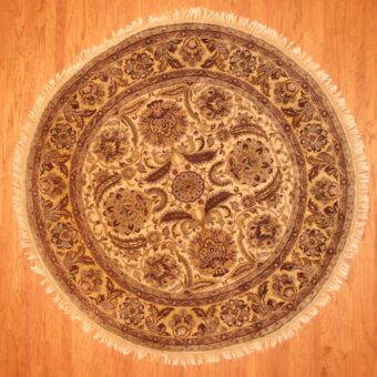 Indo Hand-knotted Mahal (8' x 8')