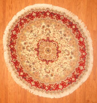 Persian Hand-knotted Fine Tabriz (6'6 x 6'6)
