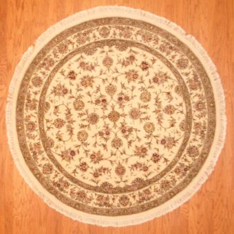 Sino Hand-knotted Tabriz (6'2 x 6'2)