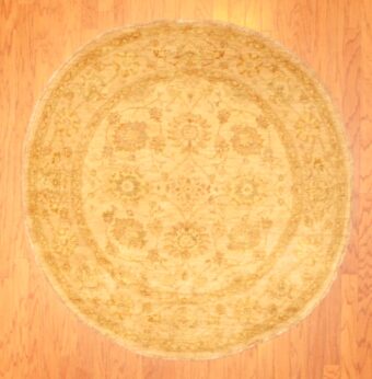 Afghan Hand-knotted Fine Vegetable Dye (5'2 x 5'2)