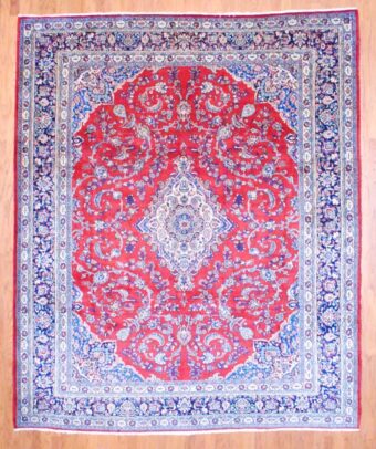 Persian Hand-knotted Sarouk (8'10 x 10'5)