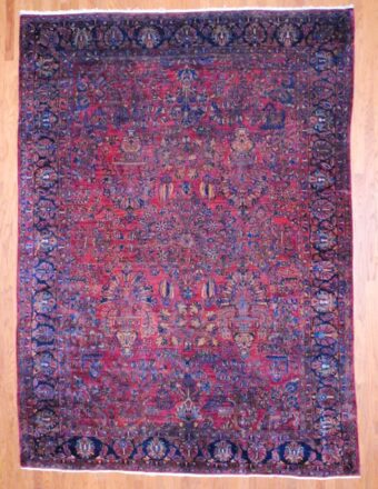 Antique Persian Hand-knotted Sarouk (8'10 x 12'3)
