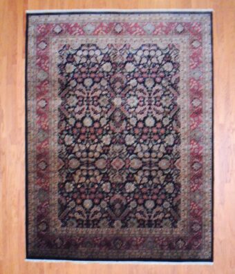Indo Hand-knotted Kashan (9' x 12')