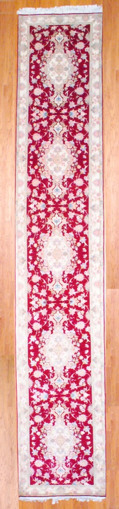 Persian Hand-knotted Fine Tabriz (3' x 16'3)