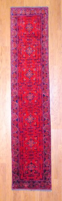 Afghan Hand-knotted Khal Mohammadi (2'8 x 12'4)